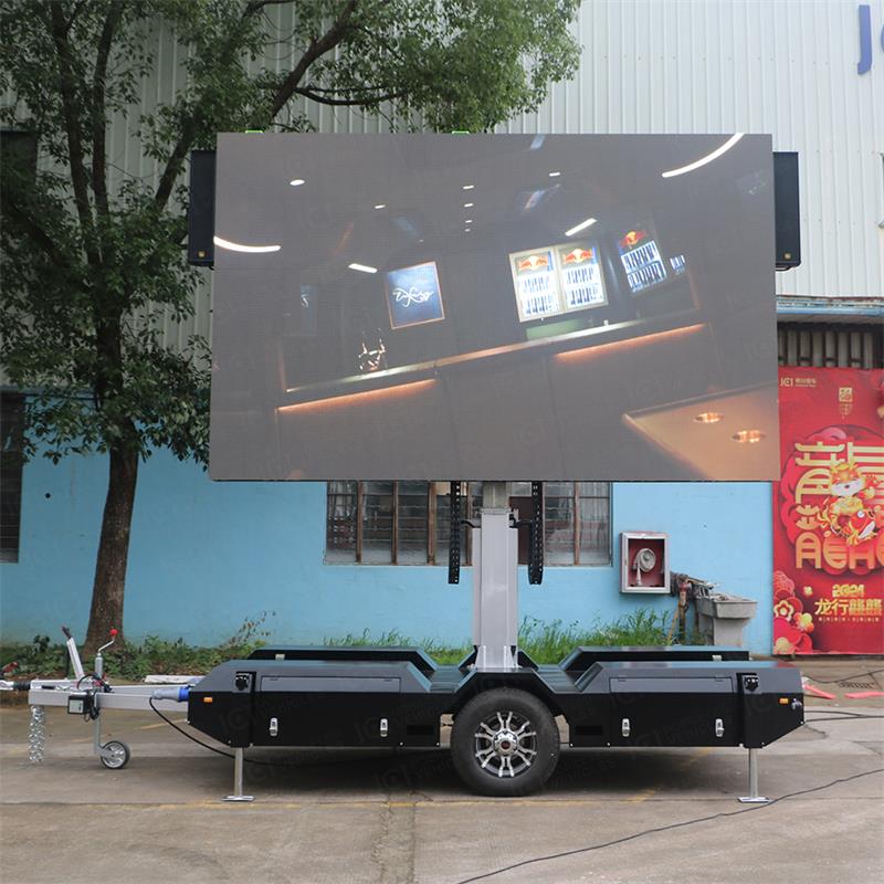 Outdoor mobile LED screen trailer-1