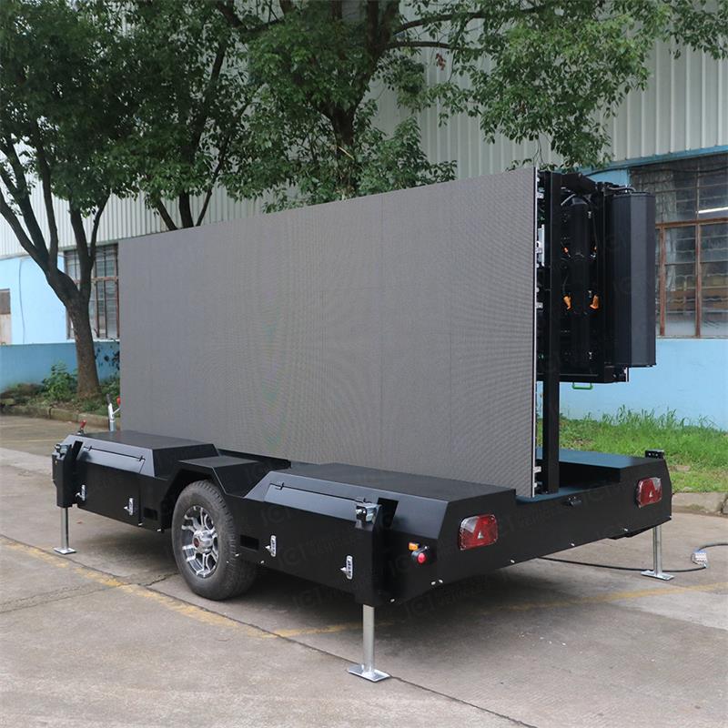 Outdoor mobile LED screen trailer-9